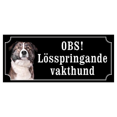 Aidi
hundskylt dogsign sign dog happy print hjortröd finaste skylten tanfärgad hundskyl