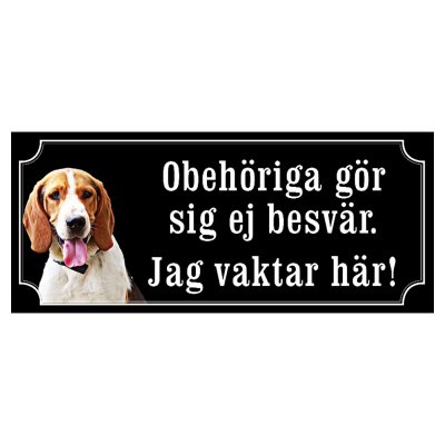 Artno anglo russkaja hundskylt gammaldags stil emaljskylt hund