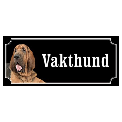 Blodhund gammaldags stil emaljskylt hund