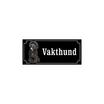 skyltar i gammaldagsstil svart labradoodle