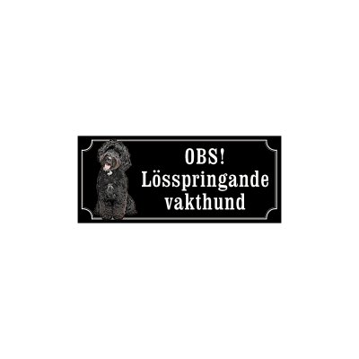 skyltar i gammaldagsstil svart labradoodle