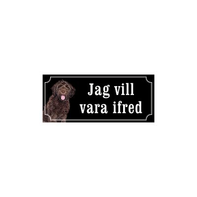 skylt labradoodle brun