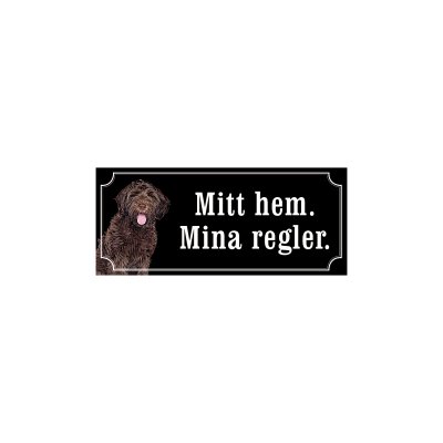 skylt labradoodle brun