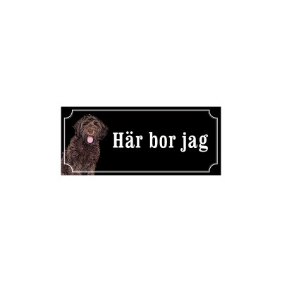 skylt labradoodle brun