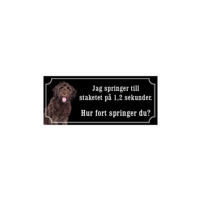 skylt labradoodle brun
