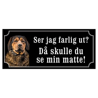Alpine Dachsbracke alpenländische dachsbracke hundskylt dogsign sign dog happy print hjortröd finaste skylten tanfärgad hundskyl