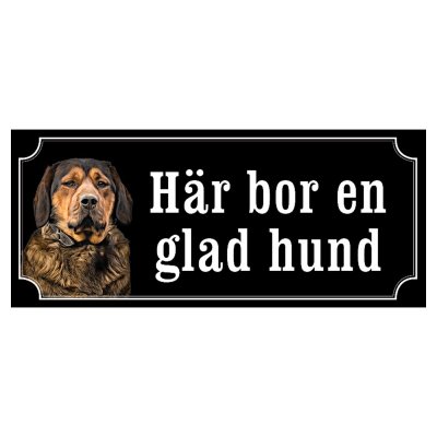 Alpine Dachsbracke alpenländische dachsbracke hundskylt dogsign sign dog happy print hjortröd finaste skylten tanfärgad hundskyl