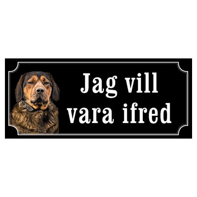 Alpine Dachsbracke alpenländische dachsbracke hundskylt dogsign sign dog happy print hjortröd finaste skylten tanfärgad hundskyl