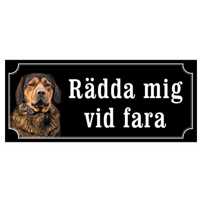 Alpine Dachsbracke alpenländische dachsbracke hundskylt dogsign sign dog happy print hjortröd finaste skylten tanfärgad hundskyl
