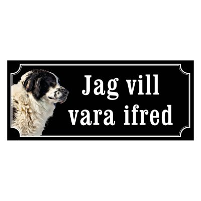 Ciobanesc gammaldags stil emaljskylt hund
