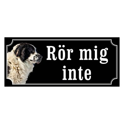 Ciobanesc gammaldags stil emaljskylt hund