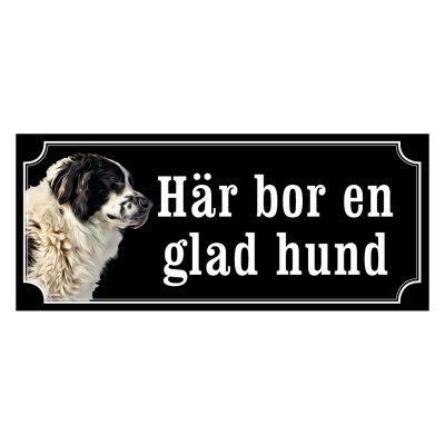 Ciobanesc gammaldags stil emaljskylt hund