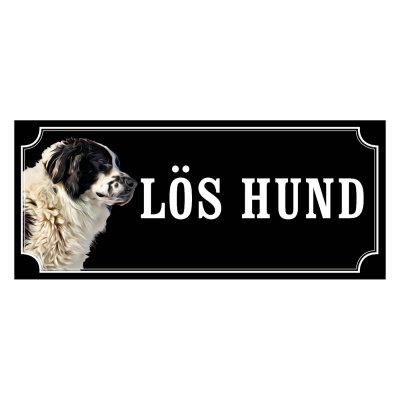 Ciobanesc gammaldags stil emaljskylt hund