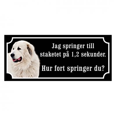 Pyrenéerhund - hundskylt