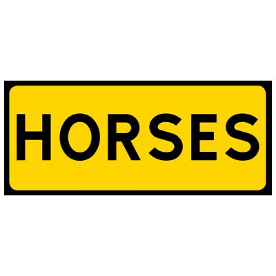 Horses dekal hästtransport häst klistermärke gul svart gult svart
