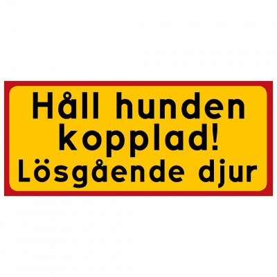 Håll hunden kopplad! Lösgående djur koppla hunden koppel