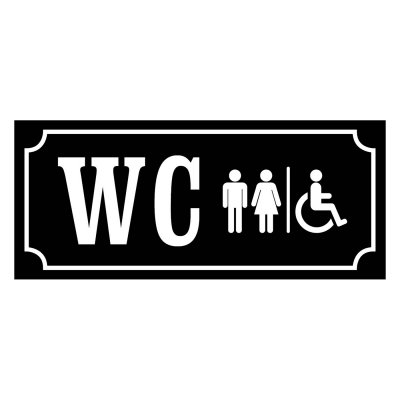 WC/Toalettskylt, olika sorter