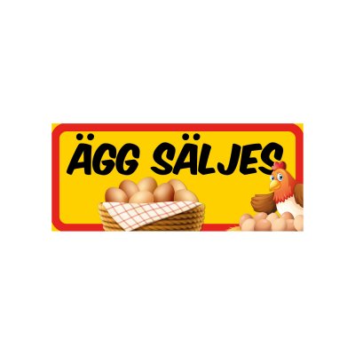 Ägg säljes (med pil om du vill)