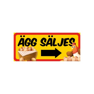 Ägg säljes (med pil om du vill)