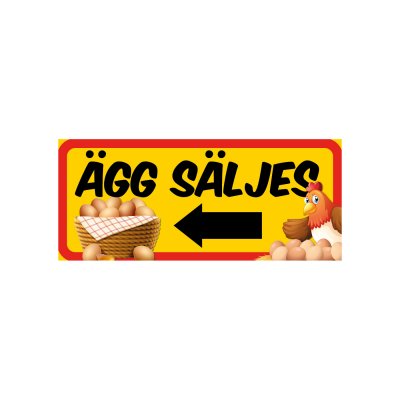 Ägg säljes (med pil om du vill)