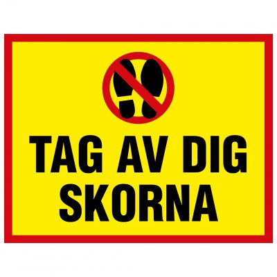 Tag av dig skorna