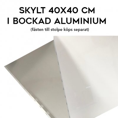 Restavfall, klassisk skylt, vit med blå ram