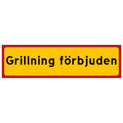 Grillning förbjuden