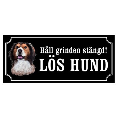 skylt kooiker håll grinden stängd lös hund