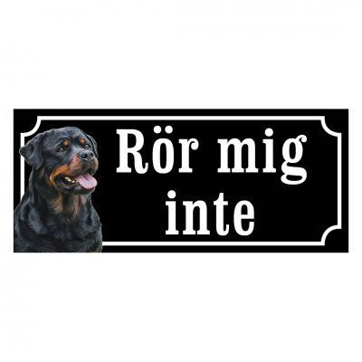 Rottweiler gammaldags stil emaljskylt hund