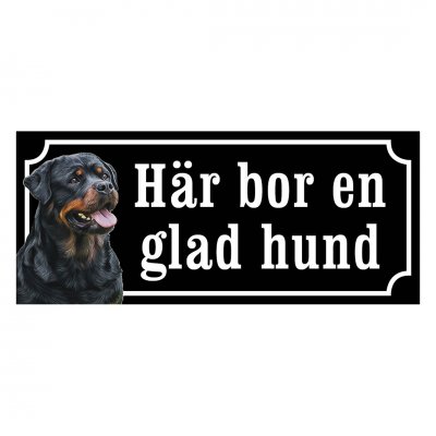 Rottweiler gammaldags stil emaljskylt hund