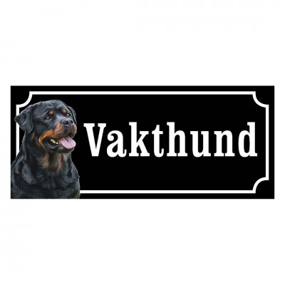 Rottweiler gammaldags stil emaljskylt hund