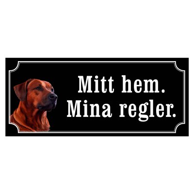 rhodesian ridgeback skyltar i gammaldagsstil