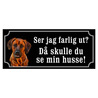 rhodesian ridgeback skyltar i gammaldagsstil