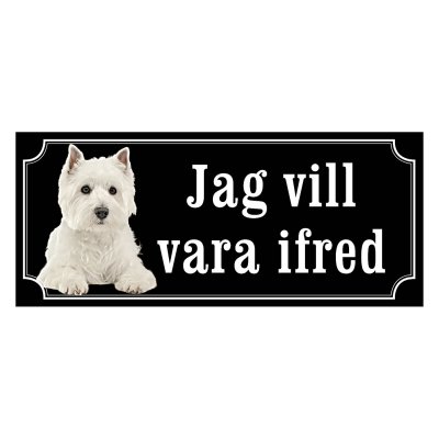 West highland white terrier gammaldags stil
