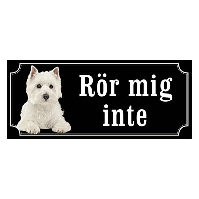 West highland white terrier gammaldags stil
