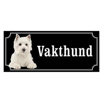 West highland white terrier gammaldags stil
