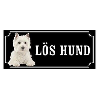 West highland white terrier gammaldags stil