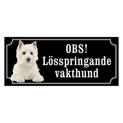 West highland white terrier gammaldags stil