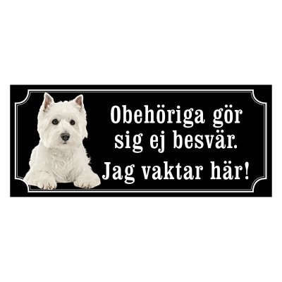 West highland white terrier gammaldags stil