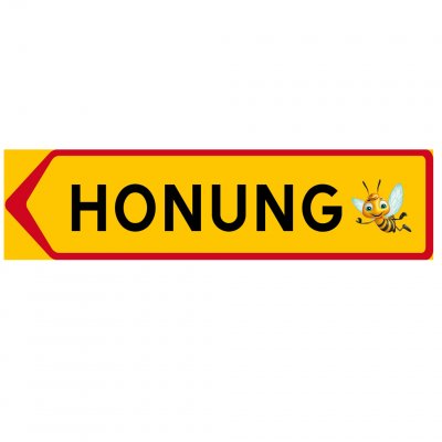 honung pilskylt