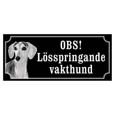 saluki Saluki Grå gammaldags stil emaljskylt skylt sign hundskylt Saluki fawn gulliga och finaste skyltenm med saluki svensk web