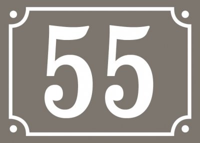 skylt med egen text gammaldags stil emaljskylt husnummer i olika färger