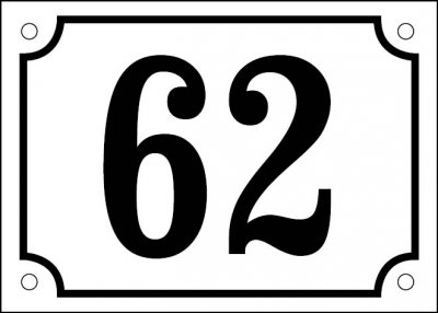 skylt med egen text gammaldags stil emaljskylt husnummer i olika färger