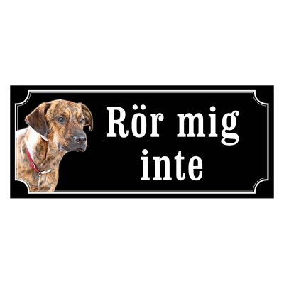 Plott gammaldags stil emaljskylt hund