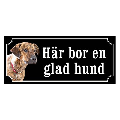 Plott gammaldags stil emaljskylt hund