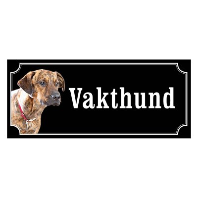 Plott gammaldags stil emaljskylt hund