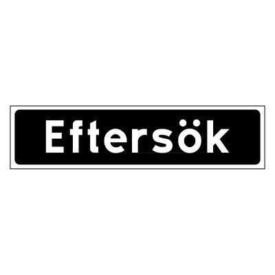 Eftersök bildekal klistermärke magnetskylt