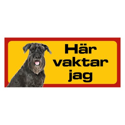 Röd/gul hundskylt, Schnauzer hundskyltar, hundskyltar