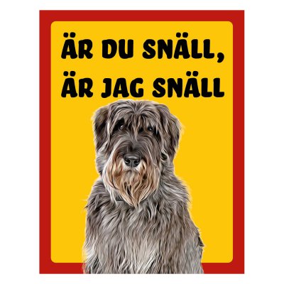 Röd/gul hundskylt, Riesenschnauzer hundskyltar, hundskyltar