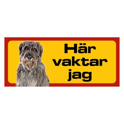 Röd/gul hundskylt, Riesenschnauzer hundskyltar, hundskyltar